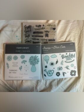 CTMH Close To My Heart Stamps and Thin Cuts 4 Pack